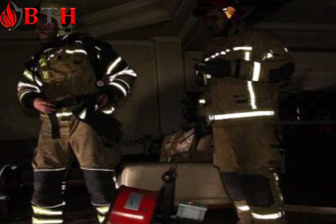 آتش سوزی شبان گاهی منزل مسکونی در بلوار مرزداران