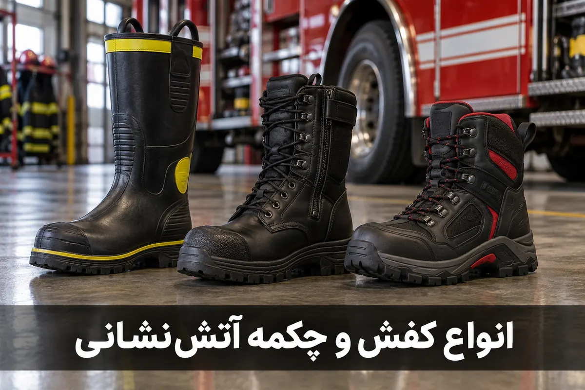 انواع کفش و چکمه آتشنشانی انواع کفش، پوتین و چکمه آتش نشانی عملیاتی